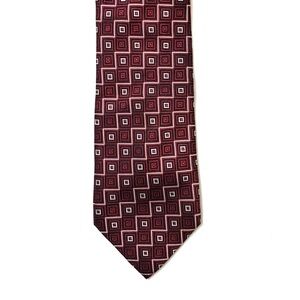 BURMA BILBAS Silk Tie, burgundy